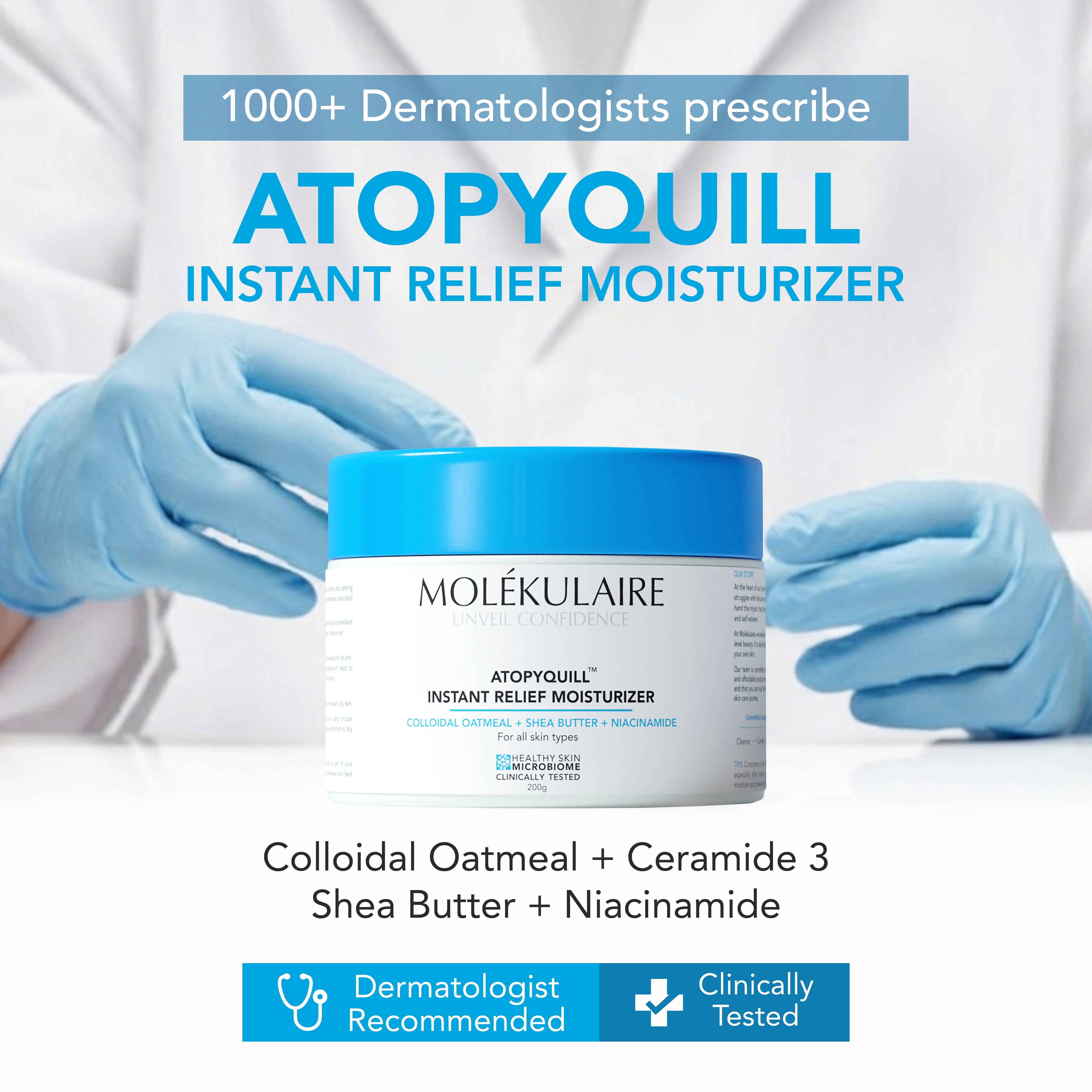 Atopyquill Colloidal Oatmeal Instant Relief Moisturizer 200g