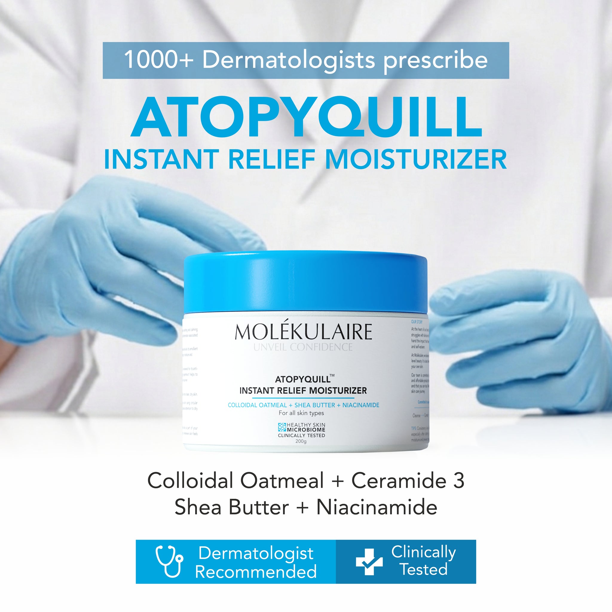 Atopyquill Colloidal Oatmeal Instant Relief Moisturizer 200g