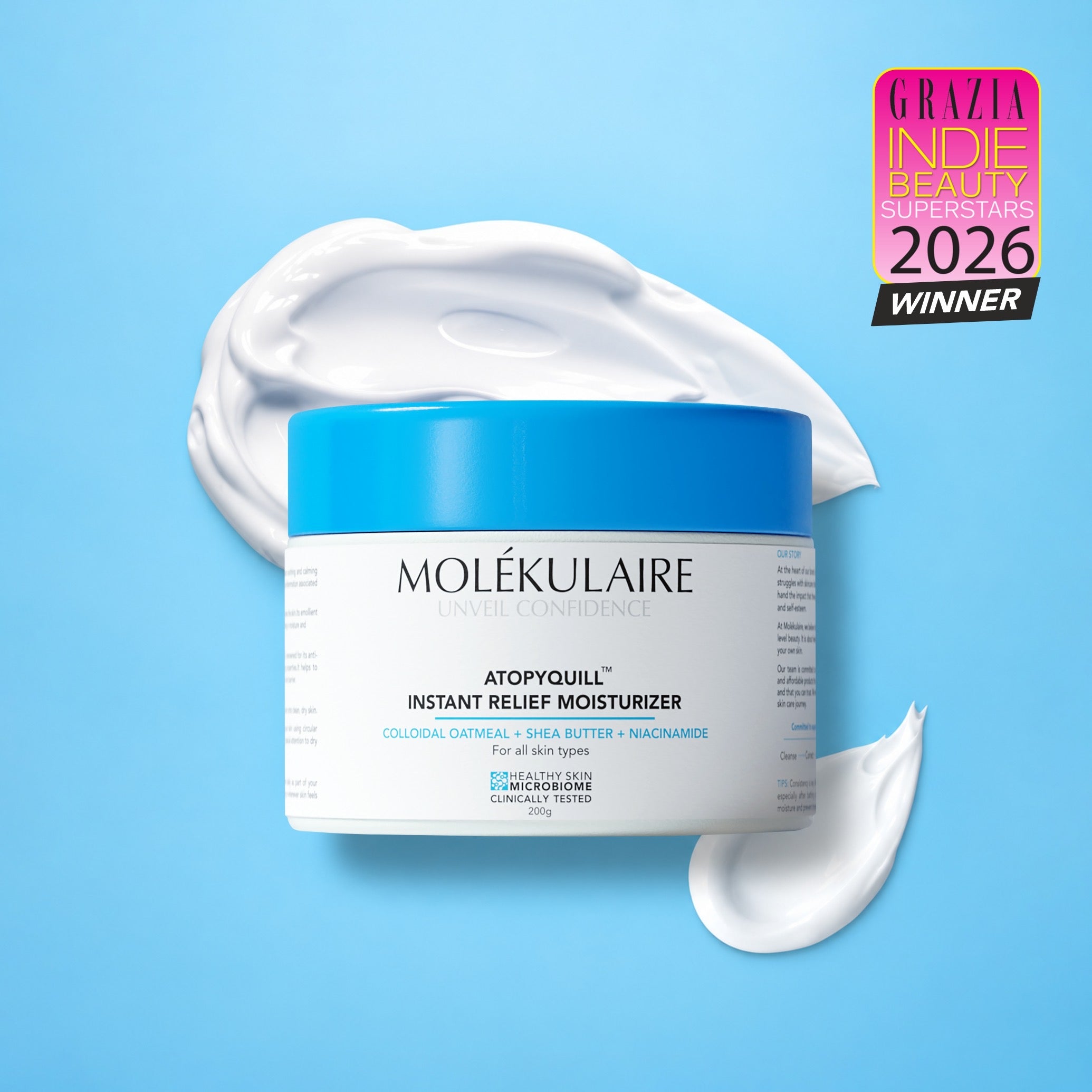 Atopyquill Colloidal Oatmeal Instant Relief Moisturizer 200g